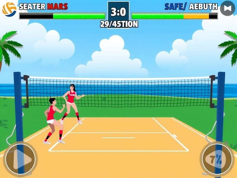 Intense volleyball action in South Volley Sensations South Volley Sensations Game Screenshot